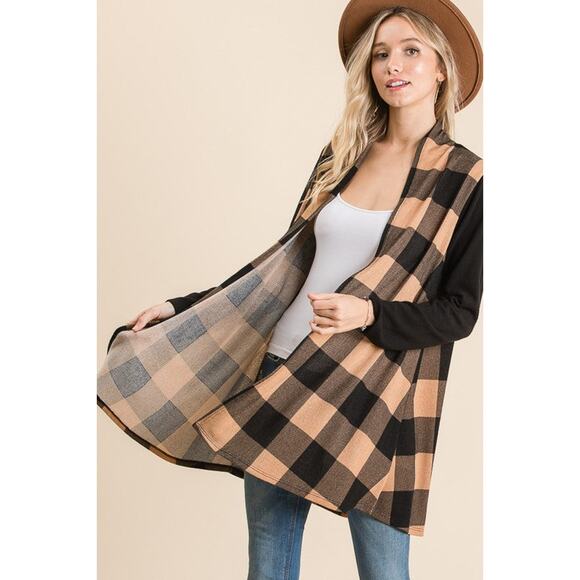 Maria Plaid Cardigan - Picture 2 of 5